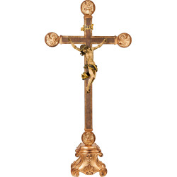 Cristo Barroco en pedestal con Evangelistas